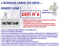 L'Académie lance ses défis...