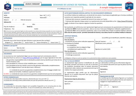 Renouvellement licences 2020/2021