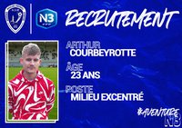 SENIORS N3 : ARTHUR COURBEYROTTE S'ENGAGE A L'ACADEMIE
