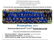 Concours d'entrée 2022 de la section sportive Charles Péguy