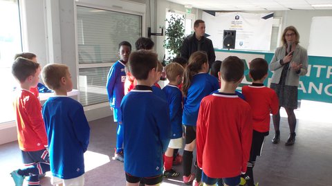 L'école de foot de l'Académie soutenue par le Crédit Agricole