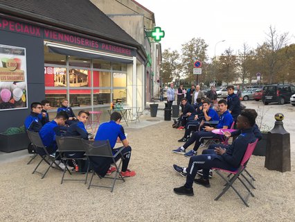 Les U17 reçus à l'Atelier d'Honoré !